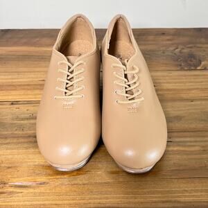 Weissman Mens Lace-Up Tap Shoes Caramel Size 5A Dance Show Event‎ Costume